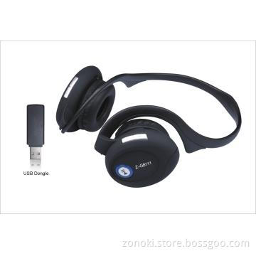 2.4G wireless headset use standard USB adsptor